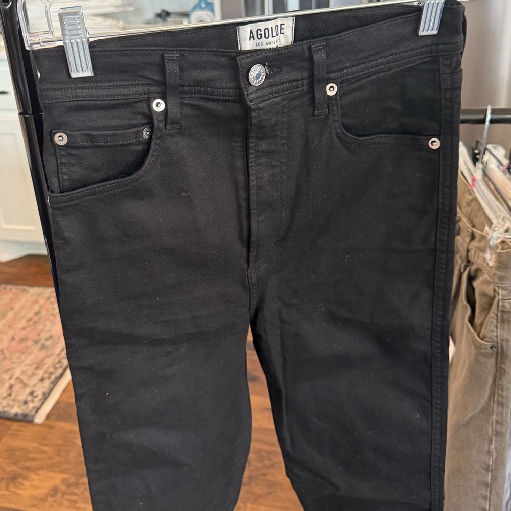AGOLDE Roxanne super high rise skinny in jet - Picture 4 of 8